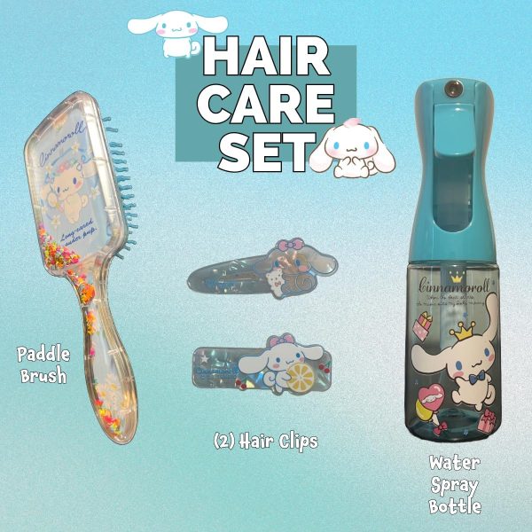 Hair Care Set Continuous Water Spray Bottle Brush Hair Clips Cute Kawaii - Image 2