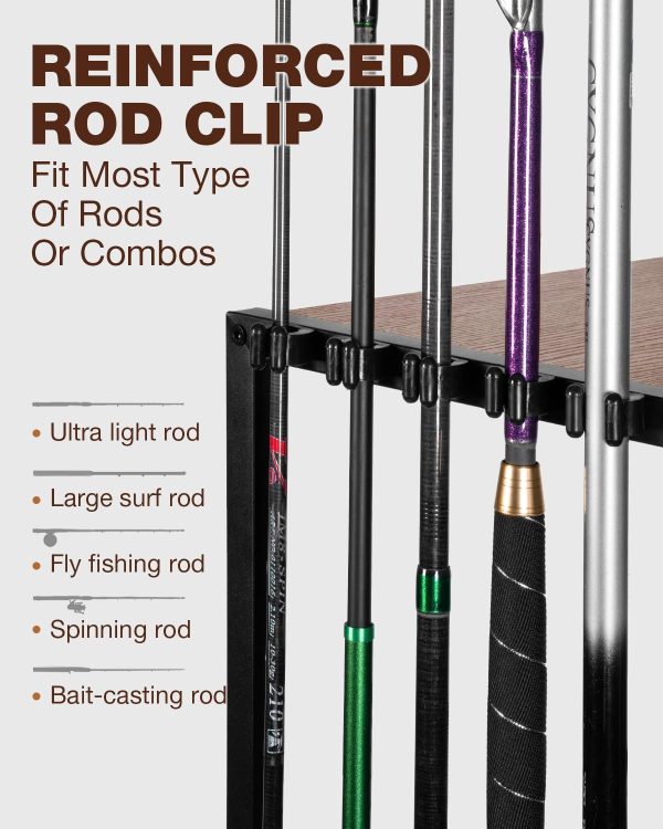 Ghosthorn Fishing Rod Holders for Garage, Fishing Gear and equipment - Image 4