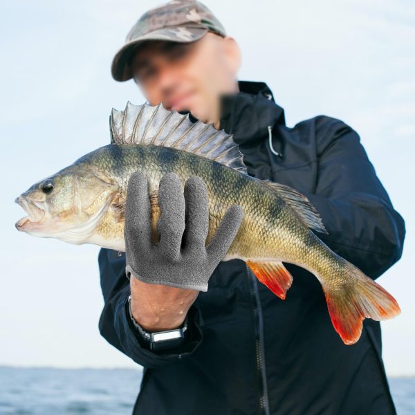 Fishing Glove for Men with Magnet Release, Puncture Resistant Fish Glove - Image 2