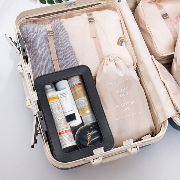 LETGO Clear Makeup Bags, TSA Approved Toiletry Bag with Zipper, Clear - Image 5