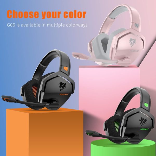 NUBWO G06 Dual Wireless Gaming Headset with Microphone for PS5, PS4, PC - - Image 8