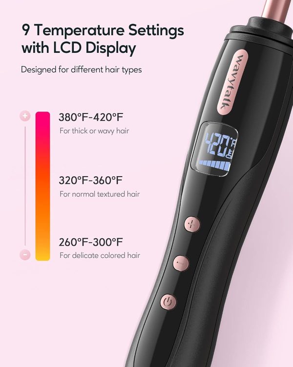 Wavytalk 3/8 Inch Small Curling Iron, Small Curling Iron Wand for Short & - Image 3