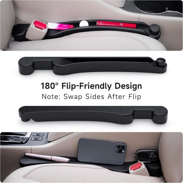 Car Seat Gap Filler Set of 2, Soft Foam Multifunctional Seat Side Gap - Image 5