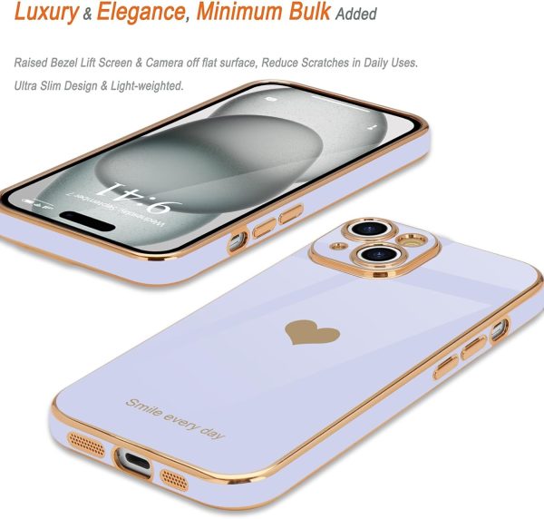 Teageo for iPhone 15 Case with Screen Protector [2 Pack] for Girl Women - Image 3