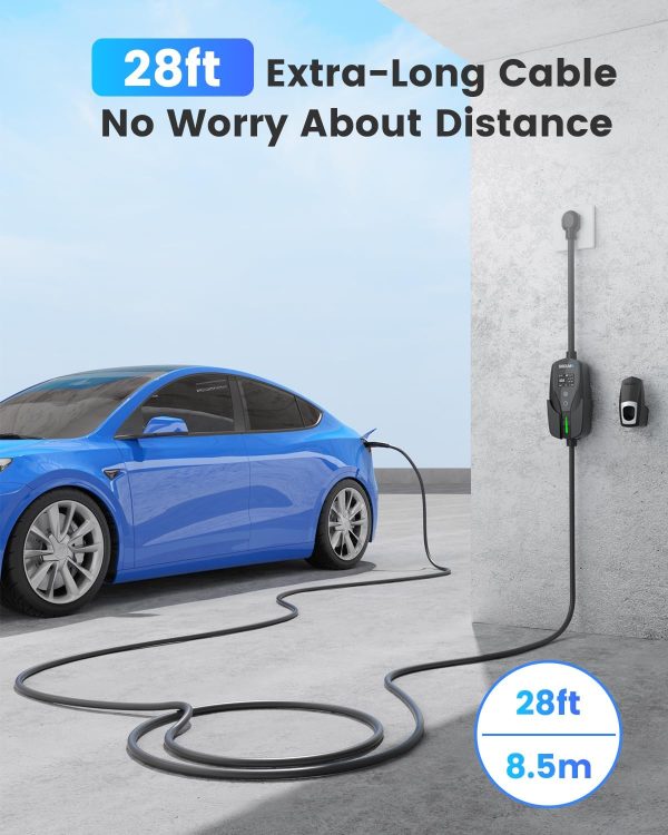 Portable Level 2 EV Charger for Tesla, 40A 240V 9.6kW NACS Charger with - Image 5