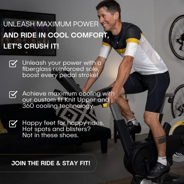 Tommaso Strada Peloton Shoes for Men—SPD Indoor Cycling Shoes for Men—Men's - Image 3