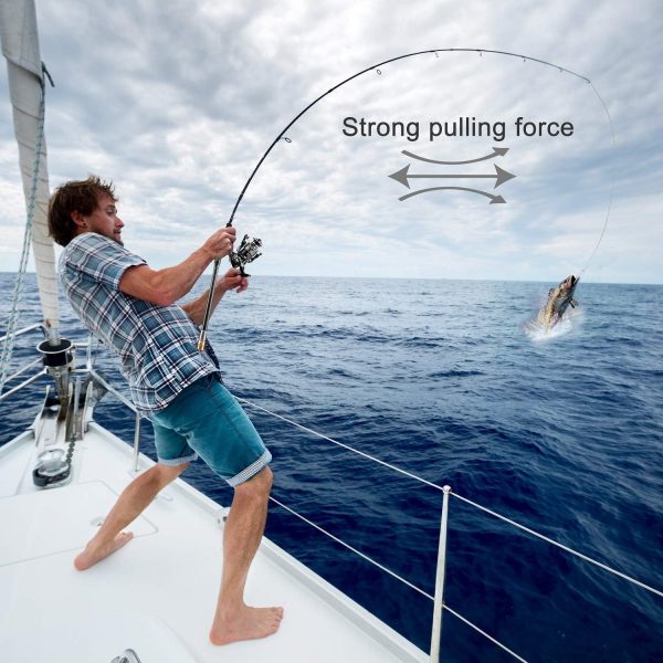 Fishing Rod Kit, Carbon Fiber Telescopic Fishing Pole and Reel Combo with - Image 4