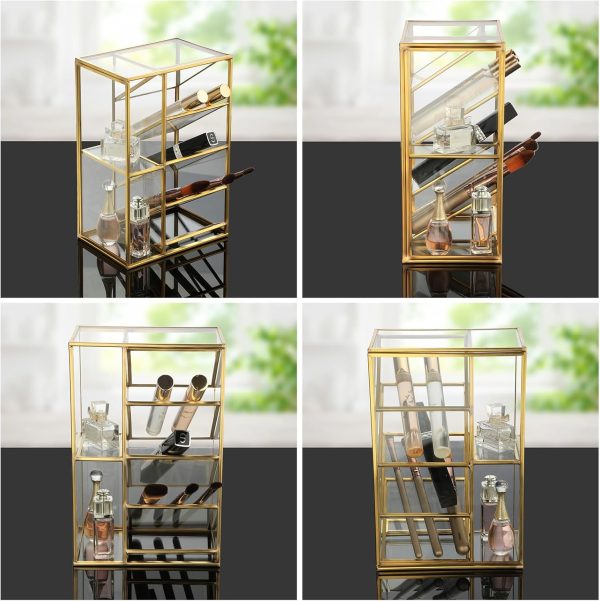 ELLDOO Rollerball Perfume Organizer, 6 Compartment Clear Glass Perfume - Image 7