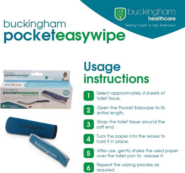 Buckingham Pocket Easywipe Bottom Wiper, Disability Aids for The Home, - Image 7