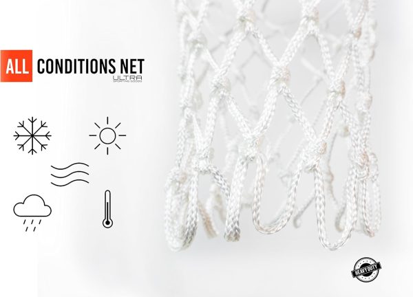 Heavy Duty Basketball Net Replacement - All Weather Anti Whip, Fits - Image 3