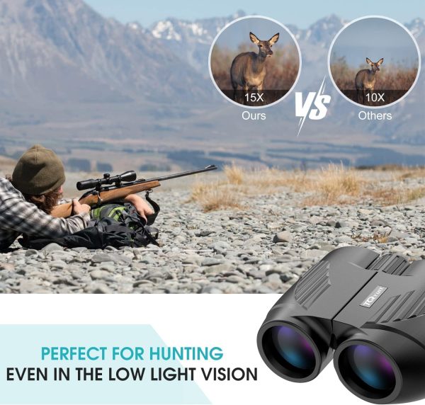 Binoculars 20x25 for Adults and Kids, High Power Easy Focus Binoculars with - Image 2
