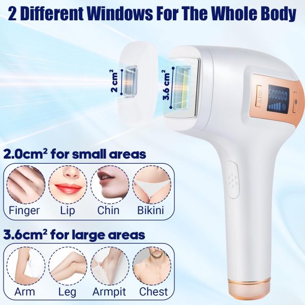 Portable Facial Hair Removal Device for Women & Men,TUMAKOU ICE Cool Hair - Image 3