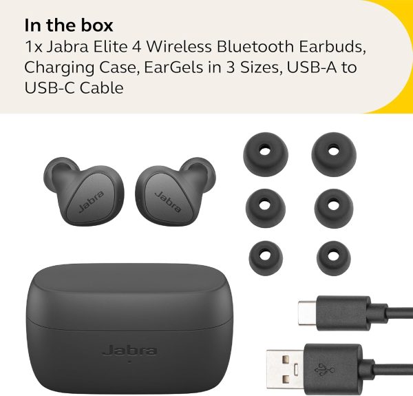 Jabra Elite 4 True Wireless Earbuds - Active Noise Cancelling Headphones - - Image 6