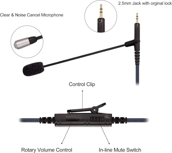 Ablet Boom Microphone Cable - Boompro Gaming Mic Compatible with Sennheiser - Image 2