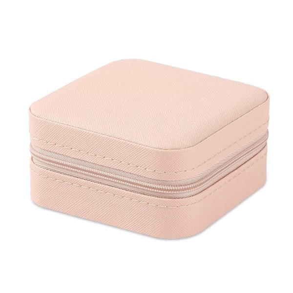 Portable Travel Mini Jewelry Box Leather Jewellery Ring Organizer Case - Image 2