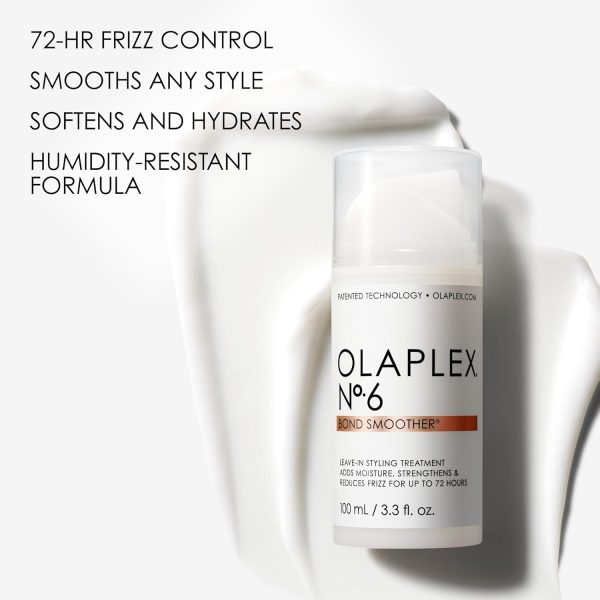 Olaplex No. 6 Bond Smoother, Leave-In Styling Hair Cream Treatment, - Image 2