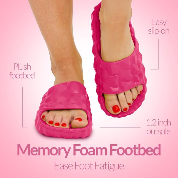 Slides for Women and Men Cloud Slippers for Women Shower Shoes Pillow - Image 4