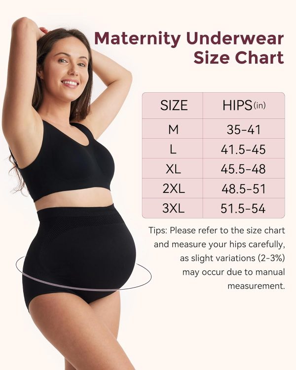 Momcozy Women's Maternity High Waist Underwear Pregnancy Soft Seamless - Image 5
