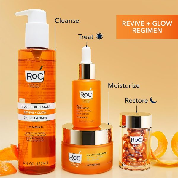RoC Multi Correxion Revive + Glow 10% Active Vitamin C Serum for Face, - Image 4