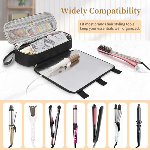 Hair Tools Travel Bag with Removable Heat Resistant Mat, 2-in-1 Design - Image 7