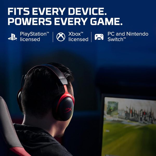 HyperX Cloud II - Gaming Headset, 7.1 Surround Sound, Memory Foam Ear Pads, - Image 9