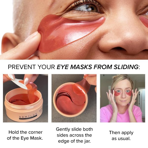 DRMTLGY Brightening Eye Masks (30 Pairs) - Caffeine Eye Masks for Dark - Image 3