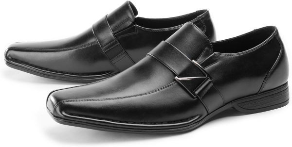 Men's Loafers Dress Shoes Slip on, Leather Lined, Cushioned Insole, Soft - Image 3