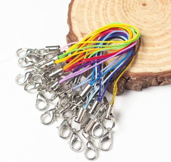 100 Pack Lobster Clasp Cords Strap Phone Charms Strap Lobster Claw Clasps - Image 4