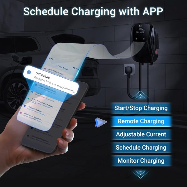 Tera Electric Vehicle Charger J1772: ETL Certified Level 2 40 Amp 240 Volt - Image 3