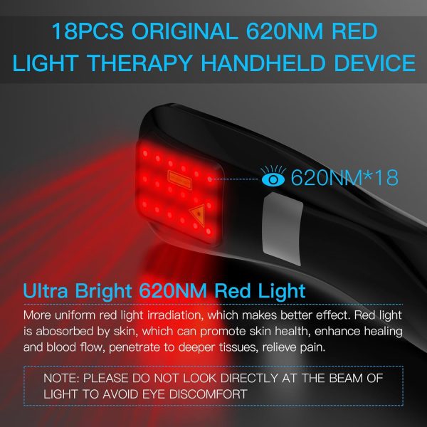 Handheld Red Light Therapy Device, Portable Pain Relief Device for Body - Image 2