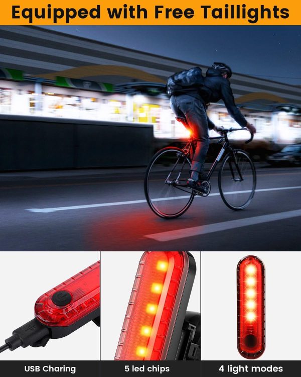Best Bright Bike Light for Night Riding, 14000 Lumen Bicycle Light High - Image 7