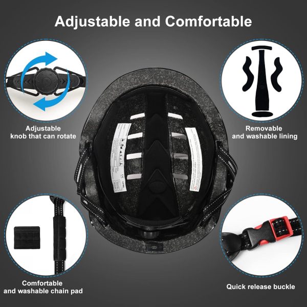 Bike Helmets for Adults - Front and Rear LED Lights Adjustable Bicycle - Image 6