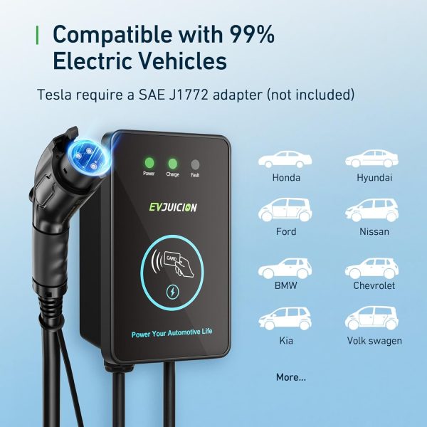 Level 2 EV Charger 48 Amp, 240V 11.5KW NEMA 14-50P J1772 Charger, UL FCC - Image 4