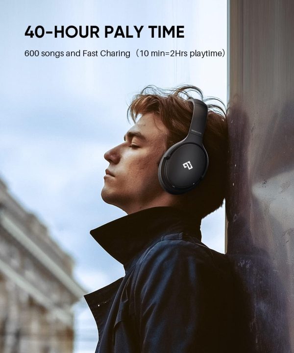INFURTURE Active Noise Cancelling Headphones, H1 Wireless Over Ear - Image 3