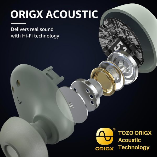 TOZO A1 Wireless Earbuds Bluetooth 5.3 Light-Weight in Ear IPX5 Waterproof - Image 7