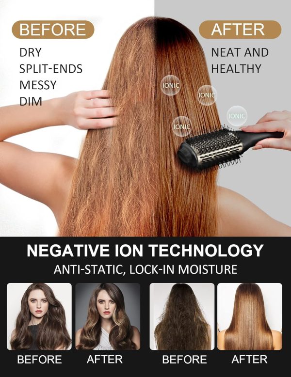 LANDOT Hair Blow Dryer Brush and Volumizer, One-Step Hot Air Brush for - Image 3