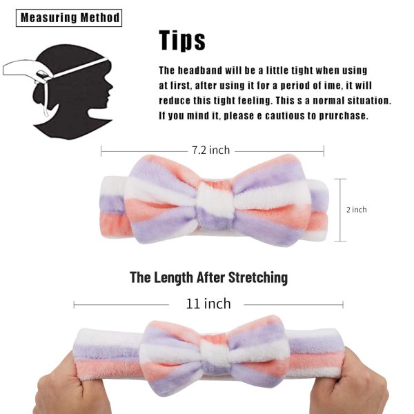 6 Pcs Spa Facial Headbands Set - Soft Fleece Headbands for Makeup, Face - Image 4