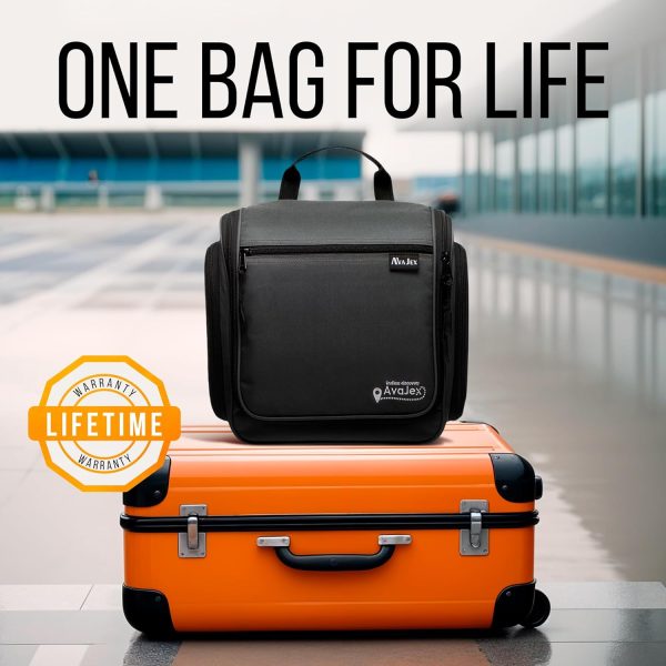Travel Toiletry Bag for Men and Women - Large Hanging Toiletry Organizer - - Image 9