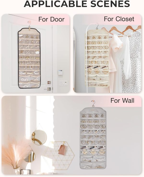 BAGSMART Hanging Jewelry Organizer, Jewelry Holder Organizer Accessories - Image 6