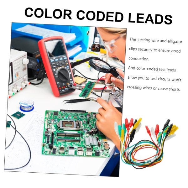 30 Pcs Clip Alligator Wire Connector Alligator with Wire Car Jump Starter - Image 6