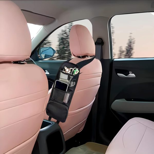QUICTO 2PCS Car Seat Storage Hanging Bag, Multi-Pocket Seat Side Organizer, - Image 7