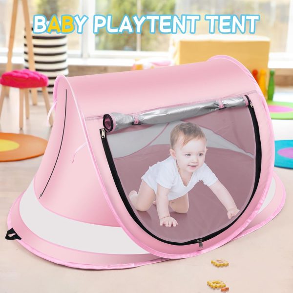 Baby Beach Tent,Large Pop Up Beach Tent Sun Shade for Beach,Portable Baby - Image 5