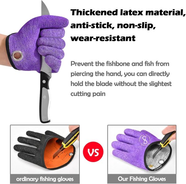 Fishing Glove with Magnet Release,Fishing Catching Gloves - Image 5