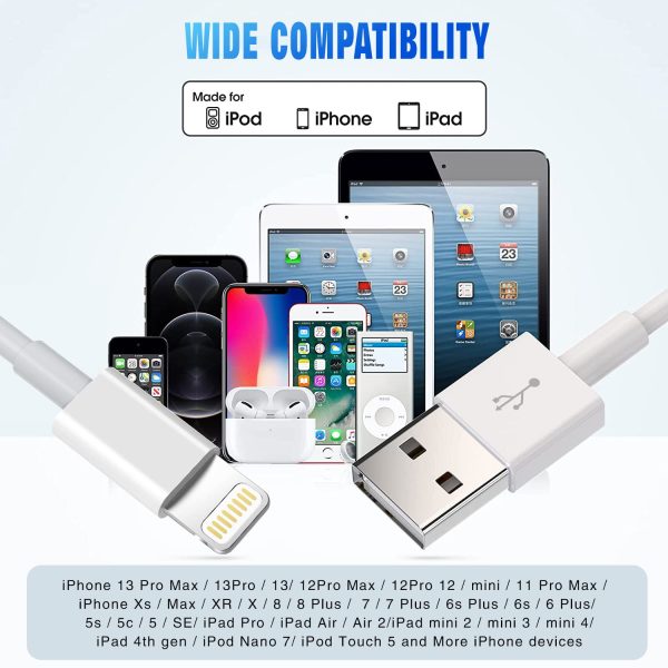 iPhone Charger 3Pack 6FT MFi Certified Lightning Cable Fast Charging Cords - Image 7