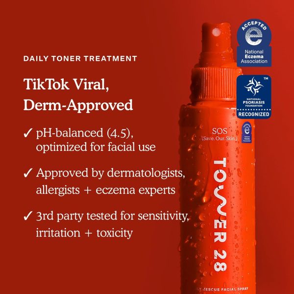 Tower 28 SOS Daily Rescue Facial Spray for Sensitive Skin, Hypochlorous - Image 3