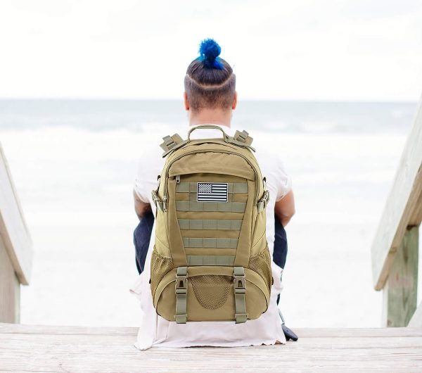 Jueachy Tactical Backpack for Men Hiking Day Pack Molle Military Rucksack - Image 6