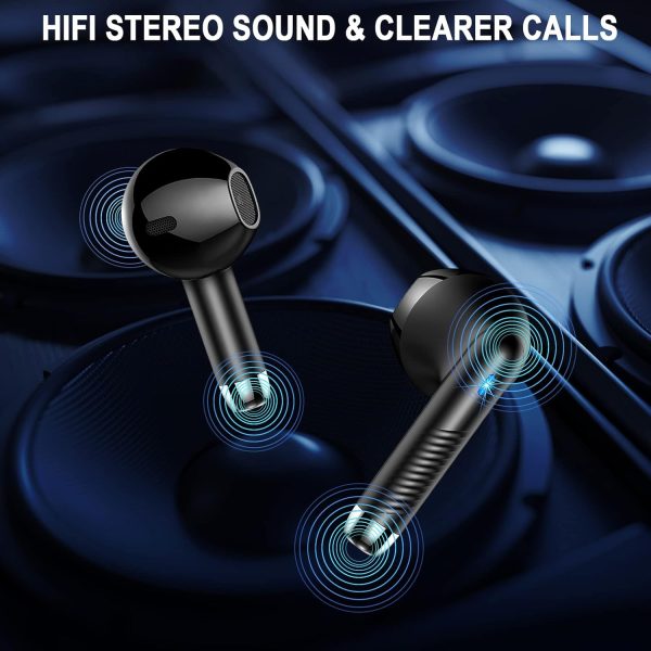 Wireless Earbuds, Bluetooth 5.4 Ear Buds LED Power Display Headphones Bass - Image 6