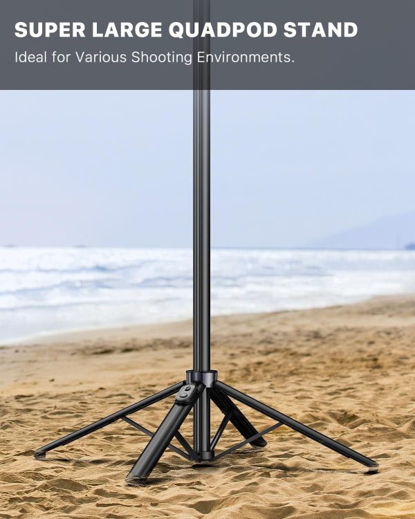 M MYBAT PRO Selfie Ring Light with 72" Tripod Stand - Extendable Selfie - Image 5