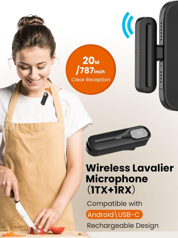 Upgraded Vlogging Kit w/Wireless Lavalier Microphone,YouTube Kit for iPhone - Image 4