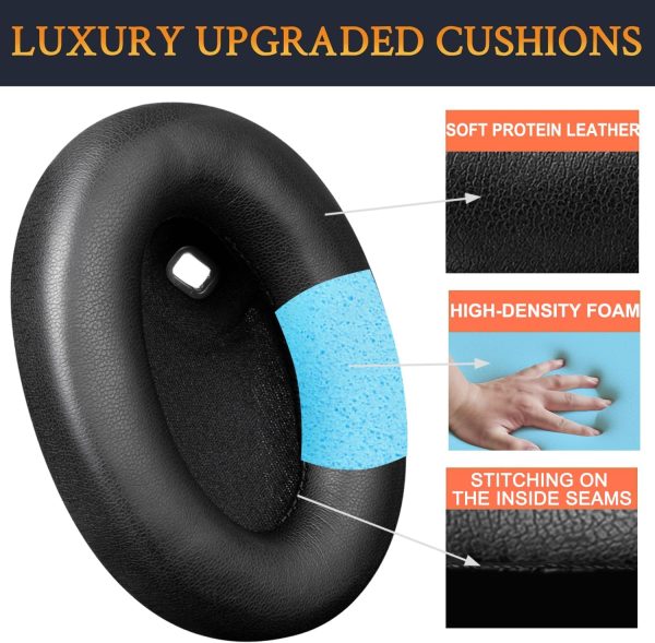 SOULWIT Replacement Earpads for Sony WH-1000XM4 (WH1000XM4) Headphones, Ear - Image 5